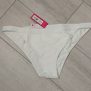 NWT White bikini bottom size XL